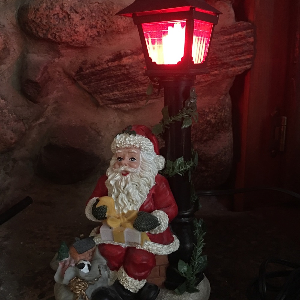 Santa Clause electric plug in lamp